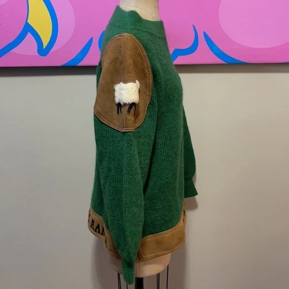 ICEBERG Green Wool Alpaca Ram Sweater - Picture 6 of 14